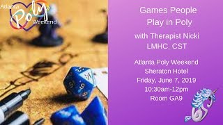 Atlanta Poly 2019: Games People Play in Poly