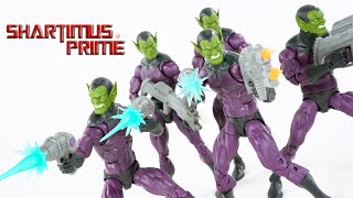 Marvel Legends Skrull Troop Builder Pack Hasbro Pulse Exclusive Avengers Comic Action Figure Review