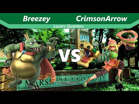 H-Town Throwdown 6 - Breezey (King K Rool) vs CrimsonArrow (Min Min) - Losers Quarters - SSBU