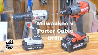 Milwaukee v Porter Cable Drill