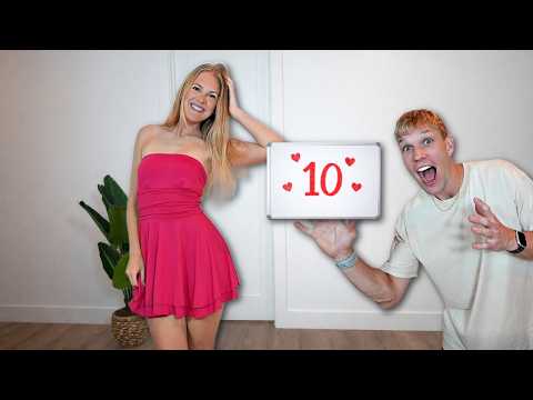 MY HUSBAND RATES MY VALENTINE'S DAY DATE OUTFITS!