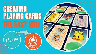 How to make playing cards with CANVA and LAUNCH LAB.