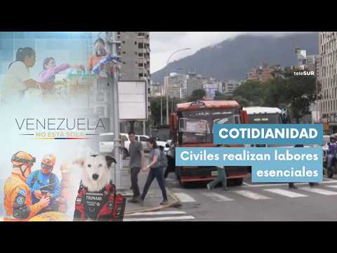 El transporte público funciona en su totalidad en Caracas