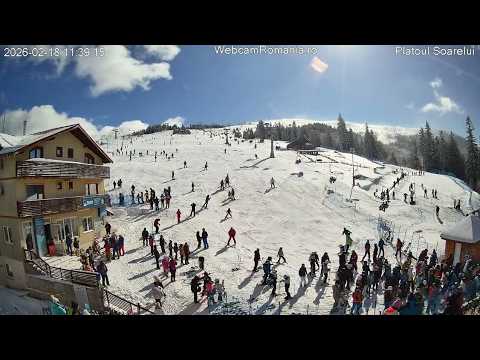 Webcam live Camera1 — vedere pârtie schi Straja, stațiunea Straja Hunedoara