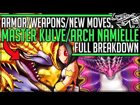 MASTER RANK KULVE + ARCH NAMIELLE - Equipment/Gameplay Breakdown - Monster Hunter World Iceborne!
