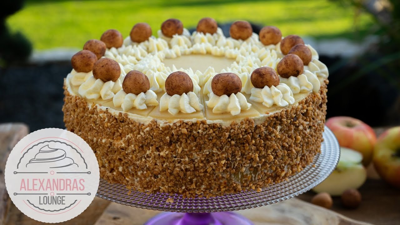 Apfel-Marzipan-Cupcakes mit Zimtsahne - Einfache Rezepte