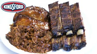 Kingsford BBQ MEAT FEAST! - WHAT ARE WE EATING?? - The Wolfe Pit