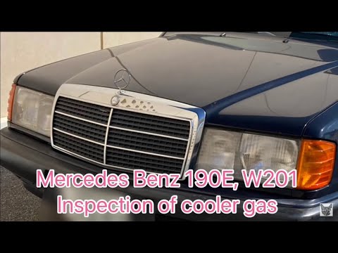 (W201-77)Mercedes Benz 190E W201,Check the cooler gas, jan/2022