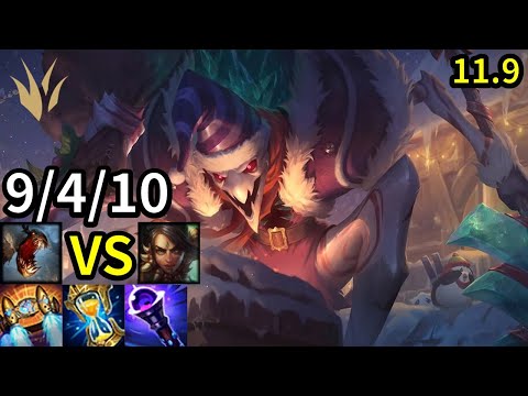 Fiddlesticks Jungle vs Nidalee - KR Grandmaster | Patch 11.9