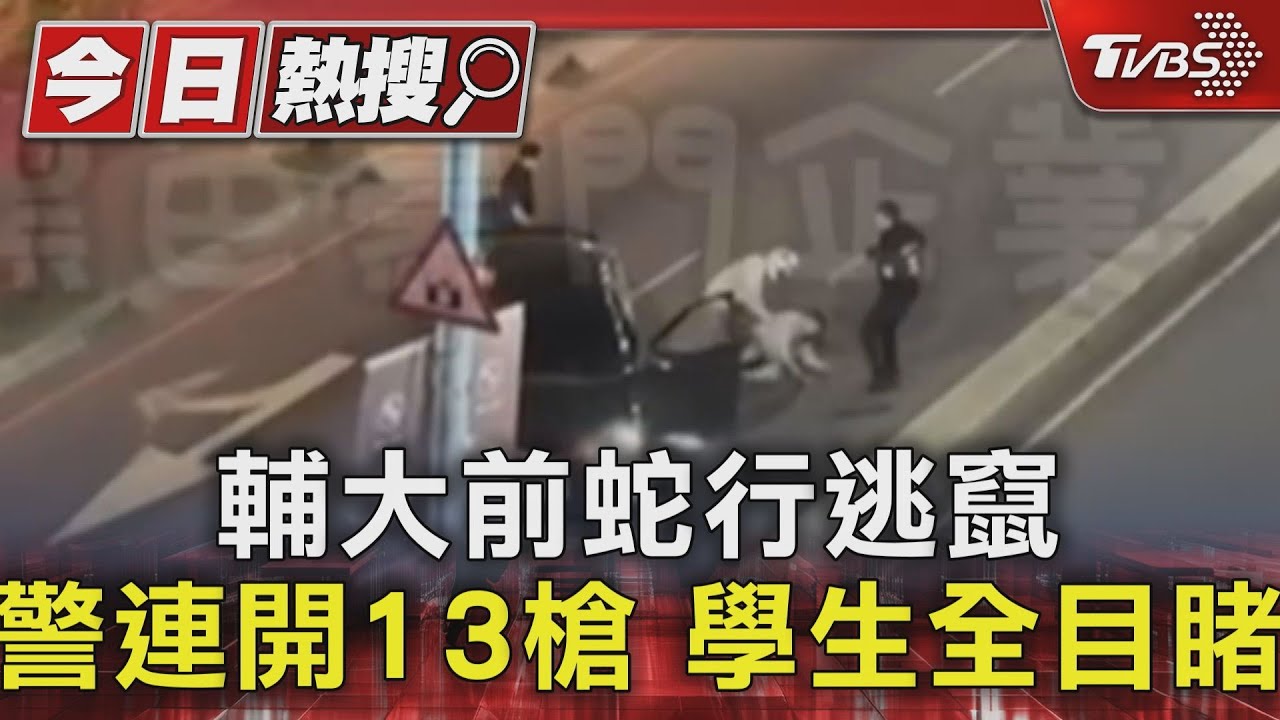 輔大前蛇行逃竄　警連開13槍　學生全目睹
