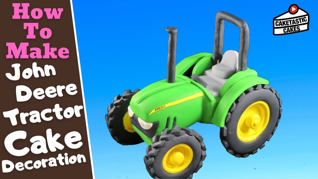John Deere Tractor Cake Tutorial - How to Make a Farm Cake Topper