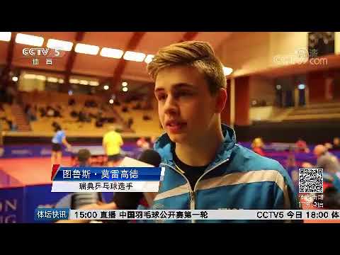 (Eng Sub) Zhou Yu Commented On Truls Moregard At Swedish Open -- CCTV5