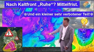 Nach Kaltfront mit Gewittern & Starkregen Abkühlung mit "Ruhe" mittelf