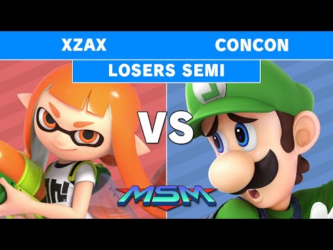 MSM 190 Scarz | Xzax (Inkling) vs SS | Concon (Luigi) Losers Semis - Smash Ultimate
