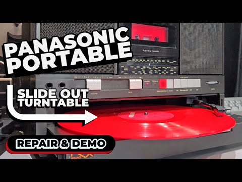 Panasonic SG-J500L | Tape Deck, Radio and Slide Out Turntable! | Repair & Demo