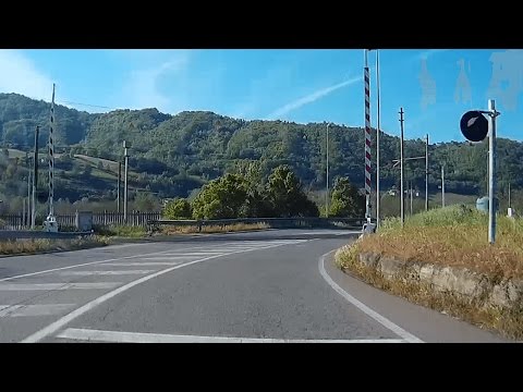 Passaggio a livello Montechiaro Piana (AL) e attraversando la regione # railroad crossing