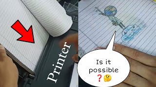 How to print on notebook | without tearing paper | Amazing Trick (only inkjet)