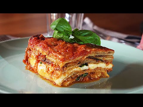 Authentic Italian Aubergine Parmigiana