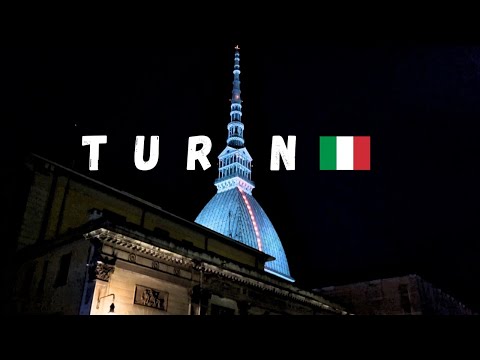 Walking in 🇮🇹Turin (Italy) city center at the night. 4K.