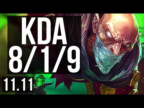 SINGED vs TRISTANA (MID) | Rank 3 Singed, 8/1/9, Godlike | EUW Master | v11.11