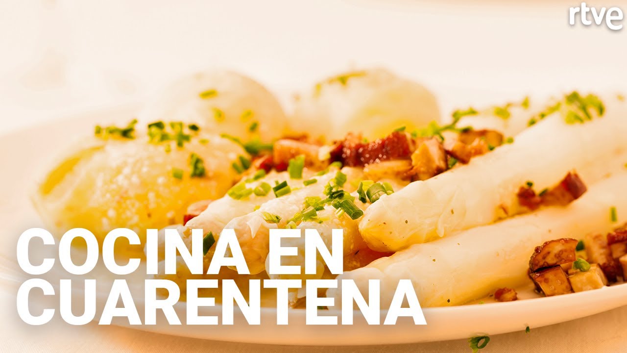 ESPÁRRAGOS BLANCOS A LA VINAGRETA | Cocina en cuarentena con Sergio Fernández