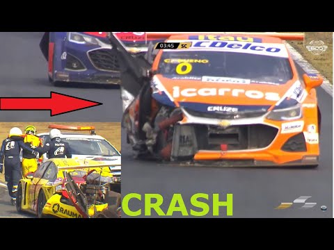 BIG CRASH on Stock Car Brazil (Red Flag)