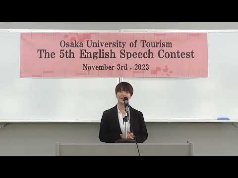 国際交流学科 ◇The 5th English Speech Contest【優秀賞】岡野　瑠那 さん(国際交流学部3年)