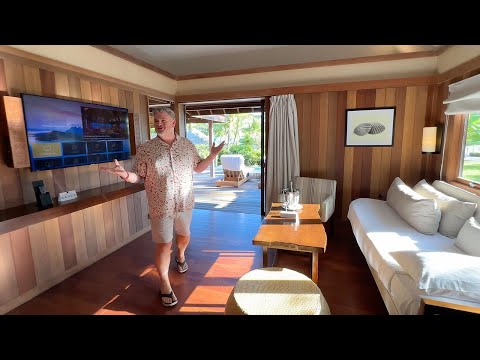Room Tour: King Tropical Beach View Villa with Pool | Conrad Bora Bora Nui