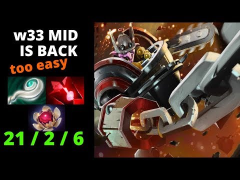w33 Timbersaw EASY mid with 21 KILLS within 24 MINS Full Gameplay  Dota2 TV