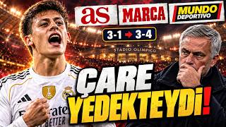 ARDA GÜLER MOURINHO'YU İPTEN ALDI! 3 Korner, 3 Gol | Roma 3-4 Real Madrid