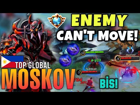 ENEMY CAN'T MOVE! | Top 8 Global “MOSKOV” Ranked Gameplay BEST BUILD IN 2021 ~ Bis! [MLBB]
