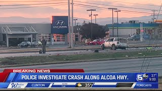 Alcoa Highway early morning crash