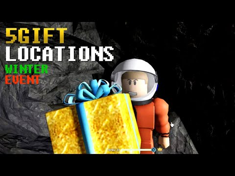 Five GIFT LOCATIONS on WINTER SPACE EVENT in SPACE SIMULATOR Roblox