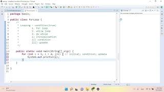 Download the video "Java Basic 14   Looping (for loop)"