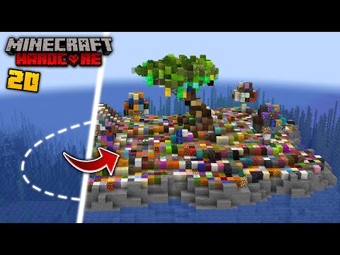 TheBestCubeHD - I Used EVERY Block to Build an Island in Minecraft Hardcore! (#20)