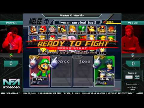 Davrob01 (Luigi) vs Vro (Marth)