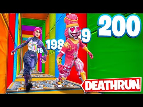 SFIDO I MIEI AMICI ALLA DEATHRUN DA 200 LIVELLI DI FORTNITE!