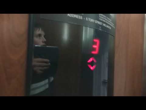 NZ: Ramp to a lift! Schindler SMART near QT Hotel in Wellington CBD, WLG