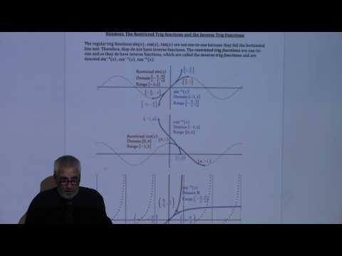 Fri Oct 9, 2026 Lecture (L18) Stewart Sections 3.5 derivatives of Inverse Trig Functions