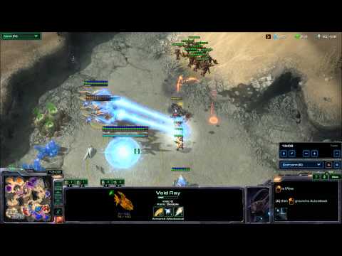 Starcraft II -- Heart of the Swarm -- 3v3 Ladder Match on Scorched Vista