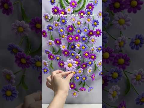 diy pipe cleaner daisy | handmade pipe cleaner lily decoration #easydiy #handmadecraft