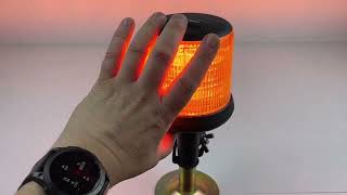 LED maják, oranžový, 10-30V, ECE R65, na tyč