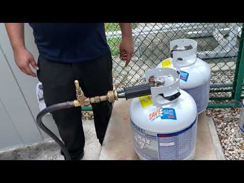 How to fill a LP or liquid propane tank Hint take it to a professional!