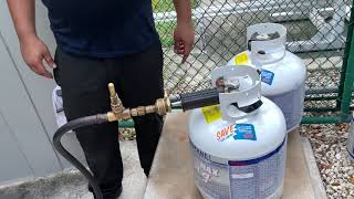 How to fill a LP or liquid propane tank Hint take it to a professional!