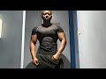 black muscle man chest bounce