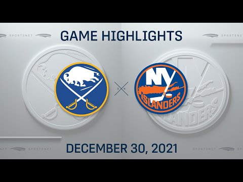 NHL Highlights | Sabres vs. Islanders - Dec 30, 2021