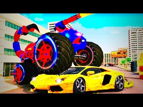 Scorpion Robot Monster Truck Transform Robot Simulator Android Gameplay