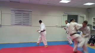 Karate black belts exam