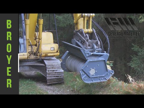 Broyeur forestier TFM et TFM-UX - pour pelles de 12 à 18 tonnes - puissance jusqu'à 180 CH - coupe jusqu'à 35 cm_3