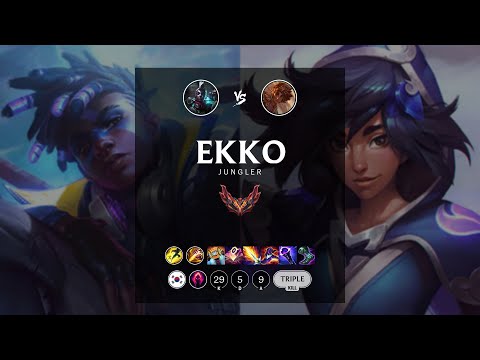 Ekko Jungle vs Taliyah - KR Grandmaster Patch 12.9